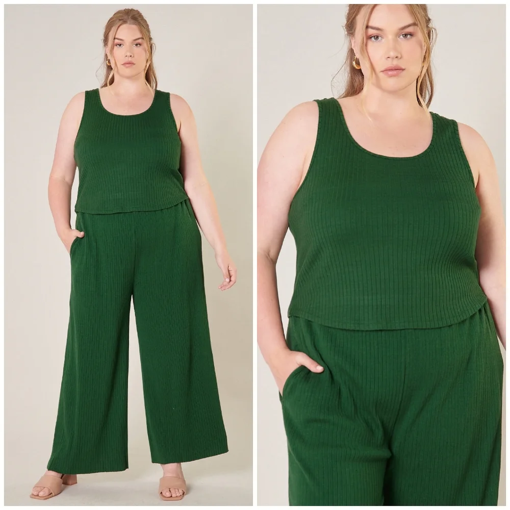 LAST 1❗️SUGARLIPS Curvy Plus Size 2-Piece Pants Set - Picture 7 of 7